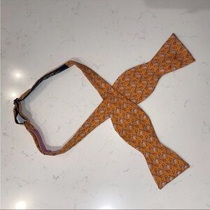 Vineyard Vines Orange Paisley Self-Tie Bow Tie